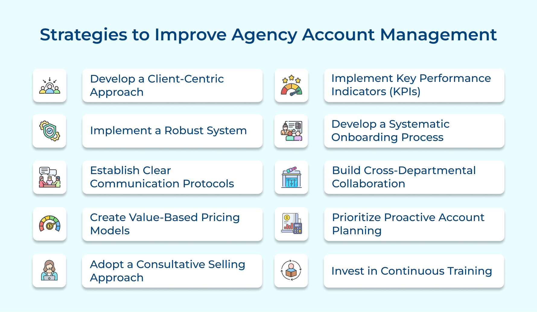 Strategies to Improve Agency Account Management