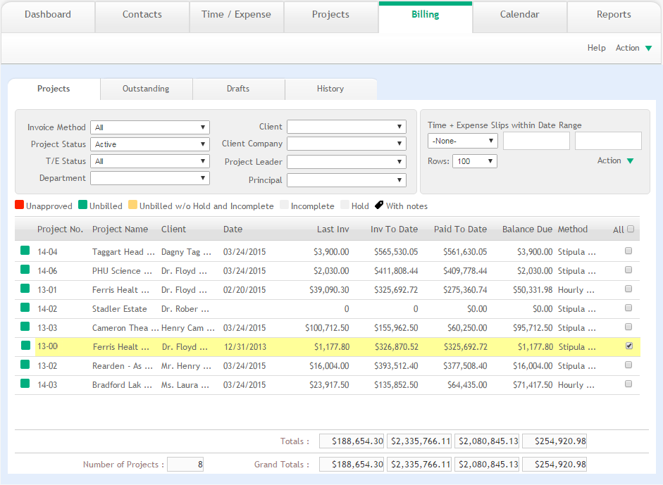 ArchiOffice Project Management Software with Invoicing