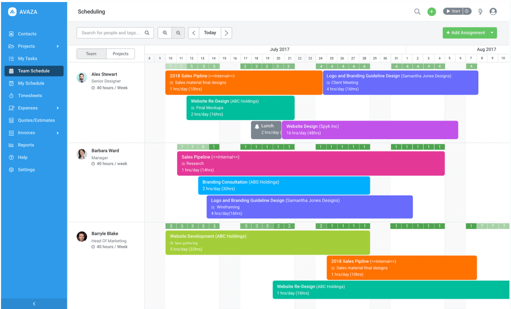 Avaza Project Budgeting software