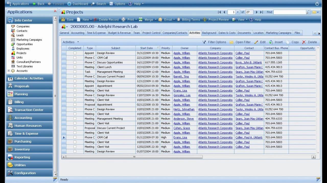 Deltek Vision Project Management Software for Architects
