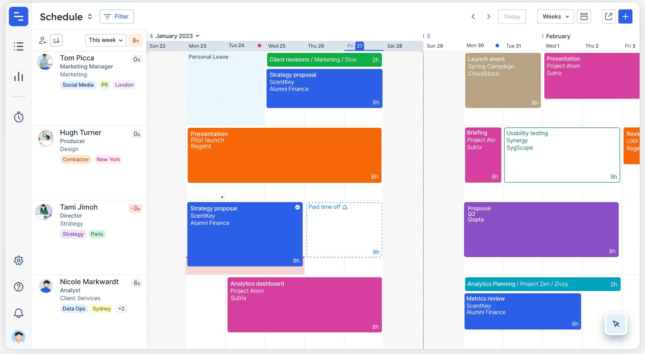 Float Resource Planning Software