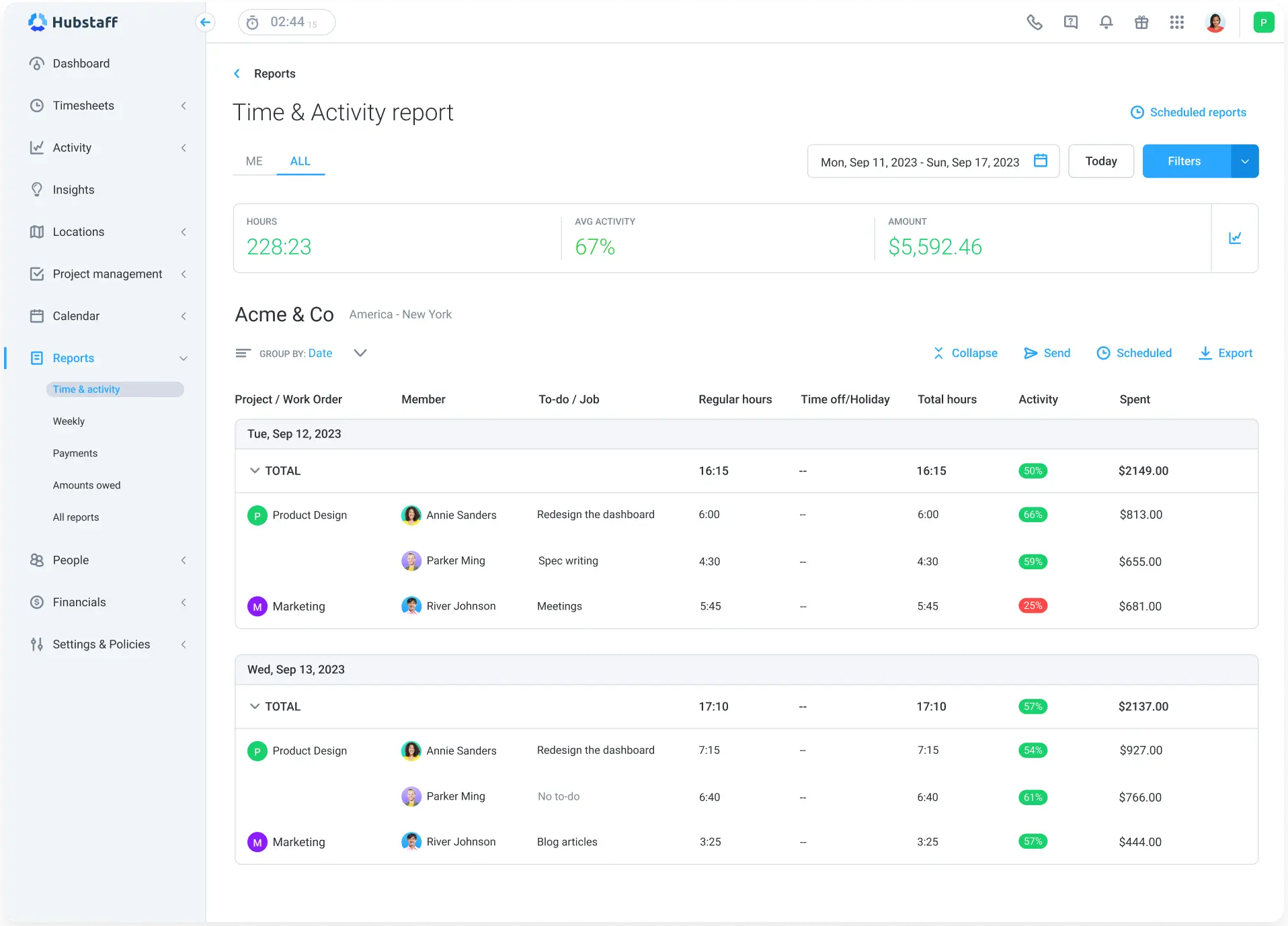 Hubstaff Agency Time Tracking Software