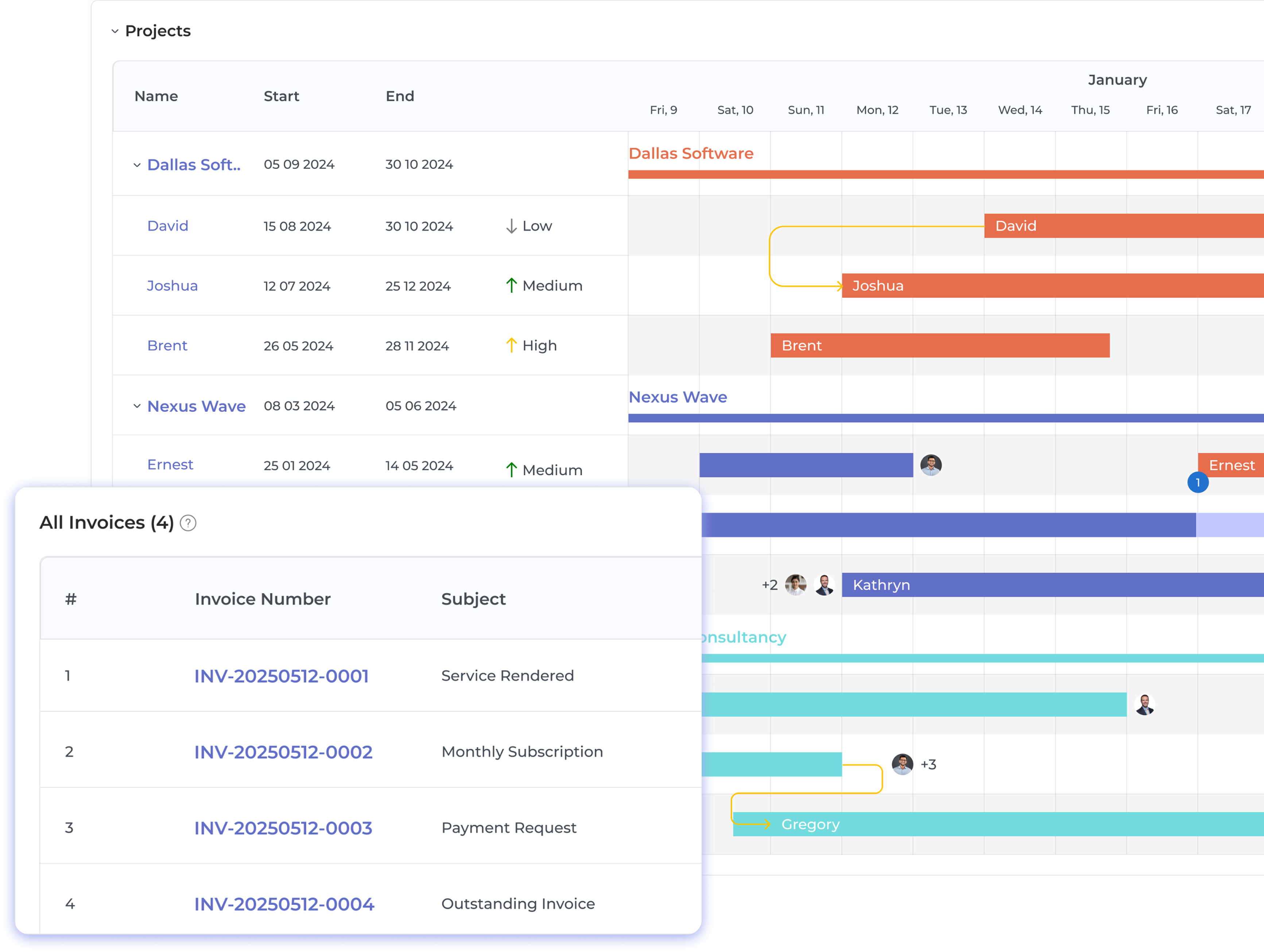 Kooper Project Management Software with Invoicing