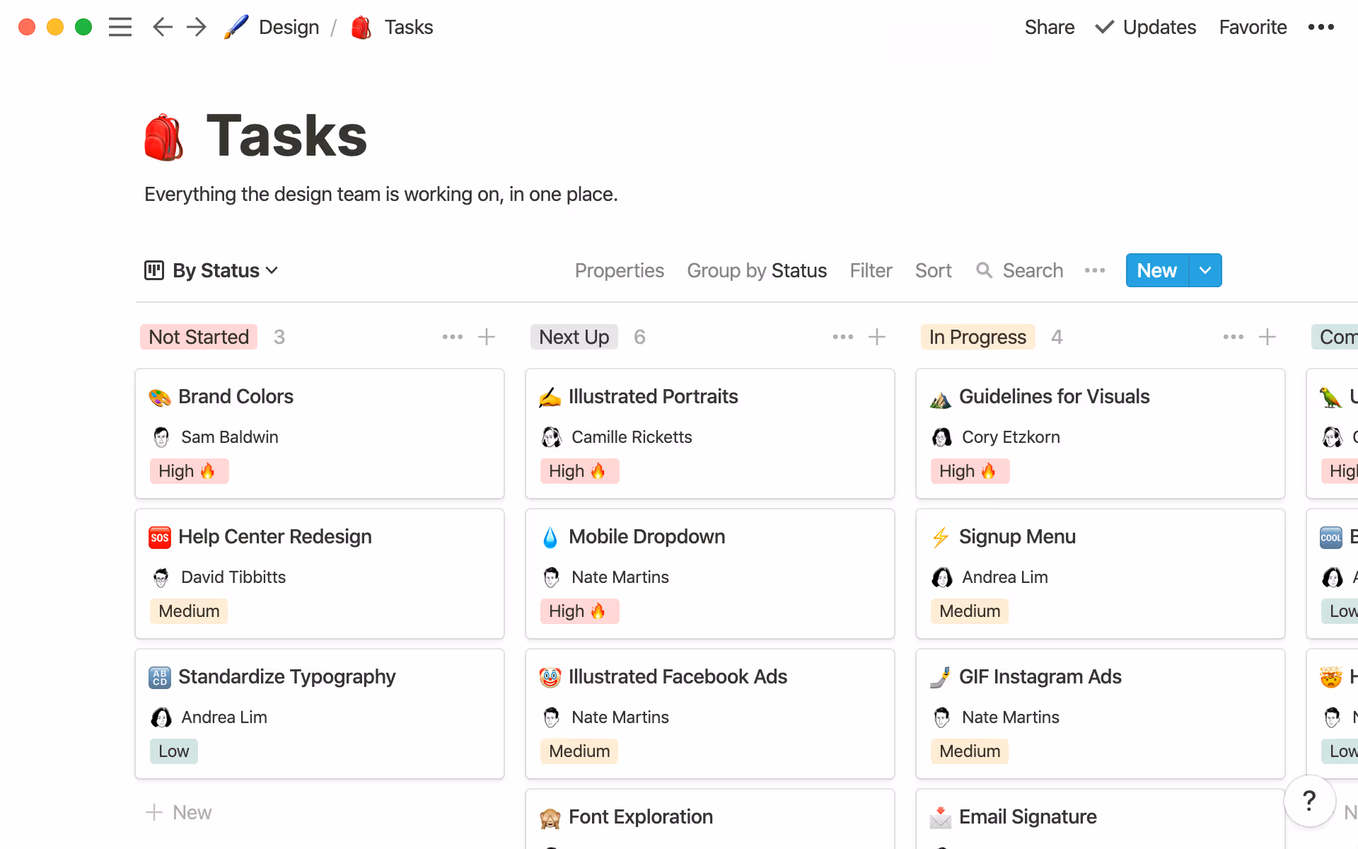 Notion Creative Agency Project Management Software