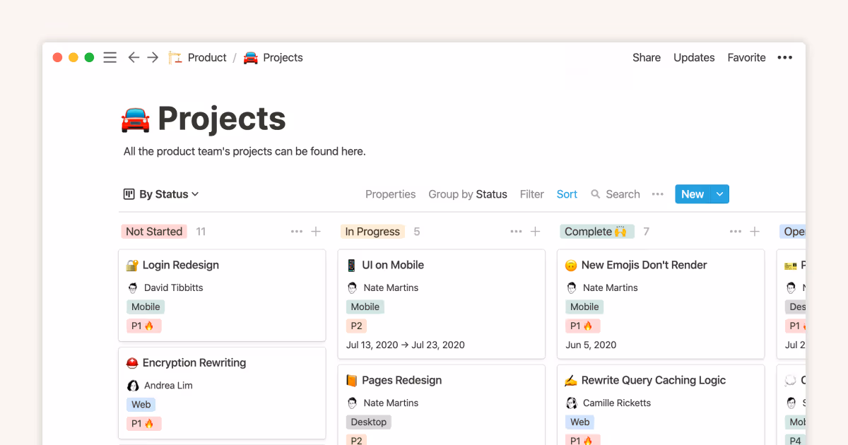 Notion Project Management Software