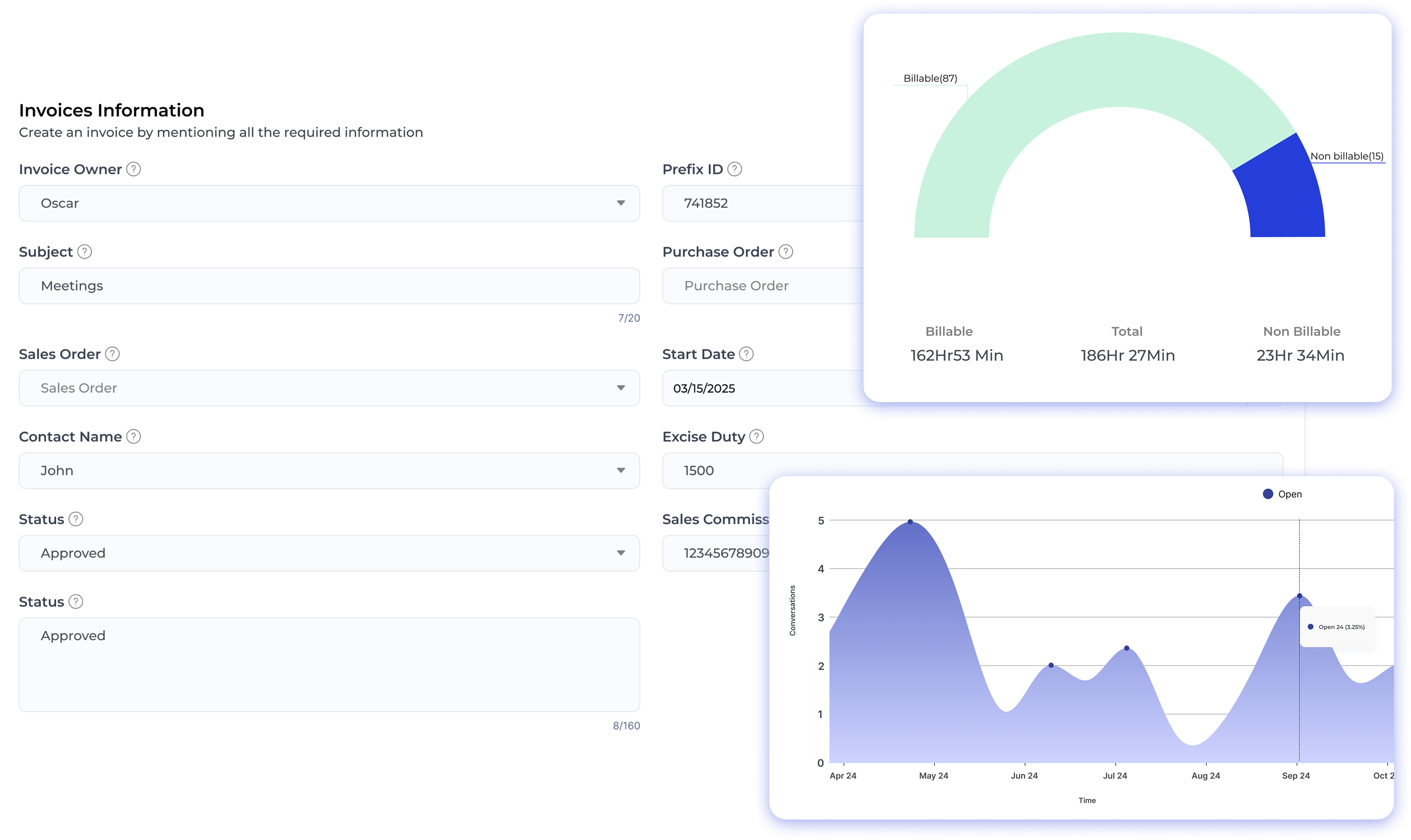 Professional Services Automation Dashboard 2