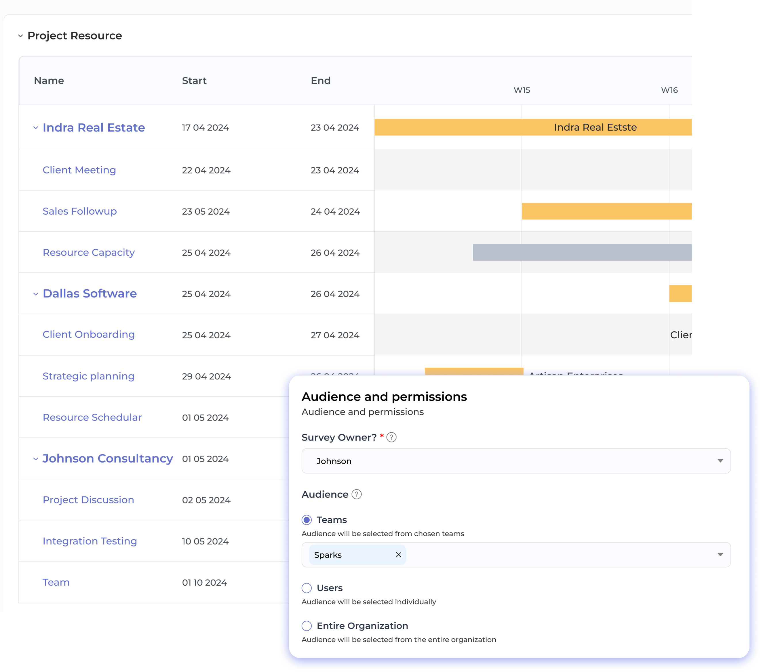 Resource Management Dashboard 2