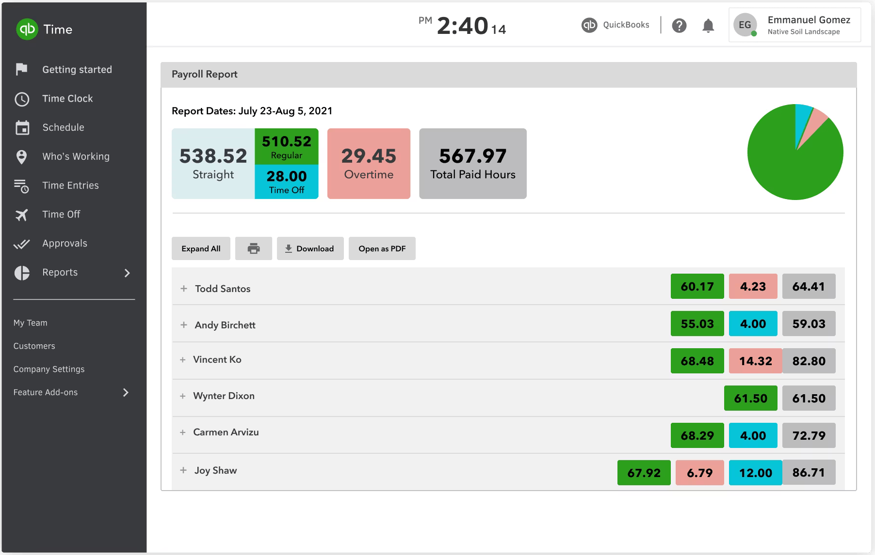 TSheets (now QuickBooks Time) Time Agency Time Tracking Software