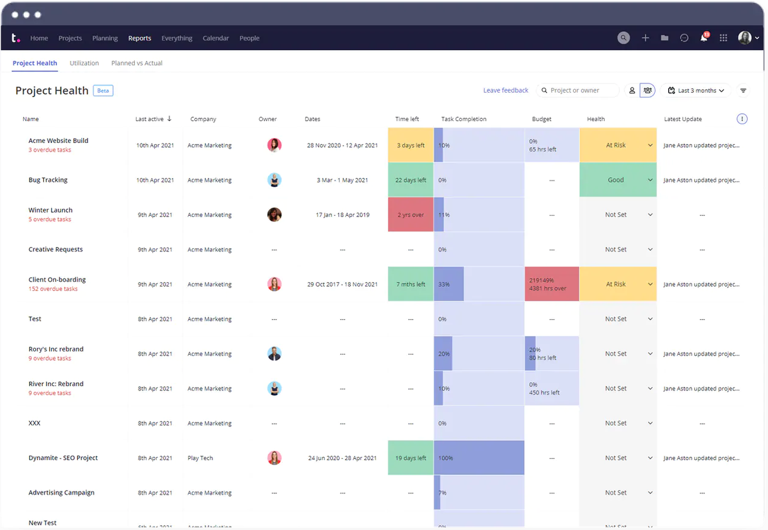 Teamwork Creative Agency Project Management Software