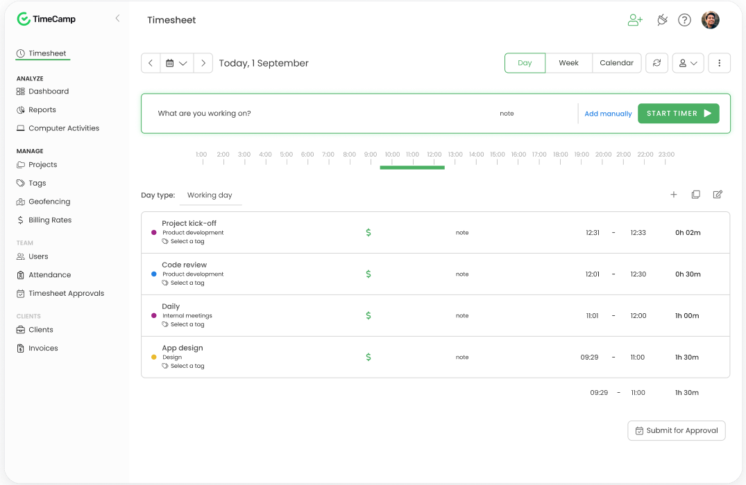 TimeCamp Agency Time Tracking Software