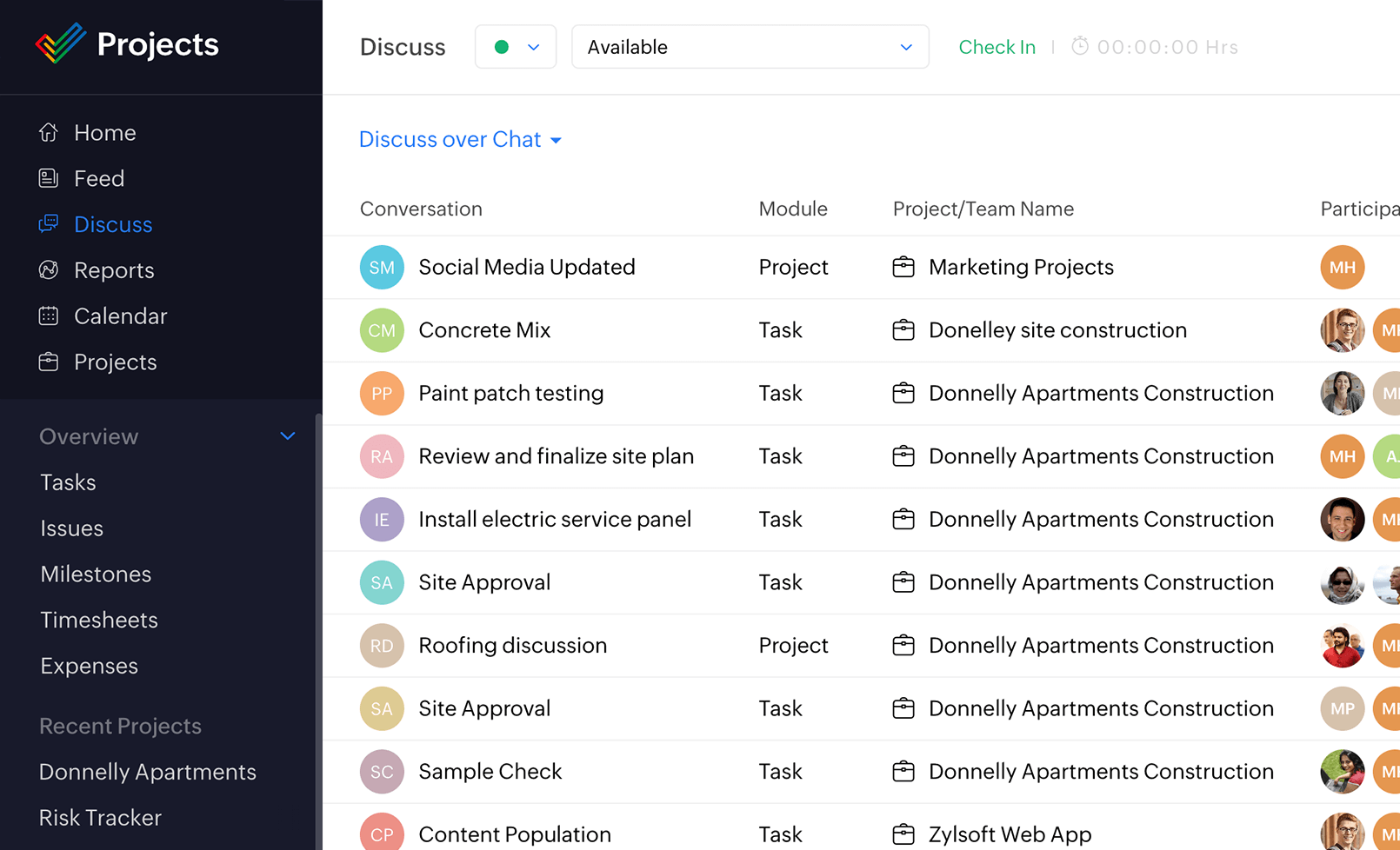 Zoho Client Collaboration Tools