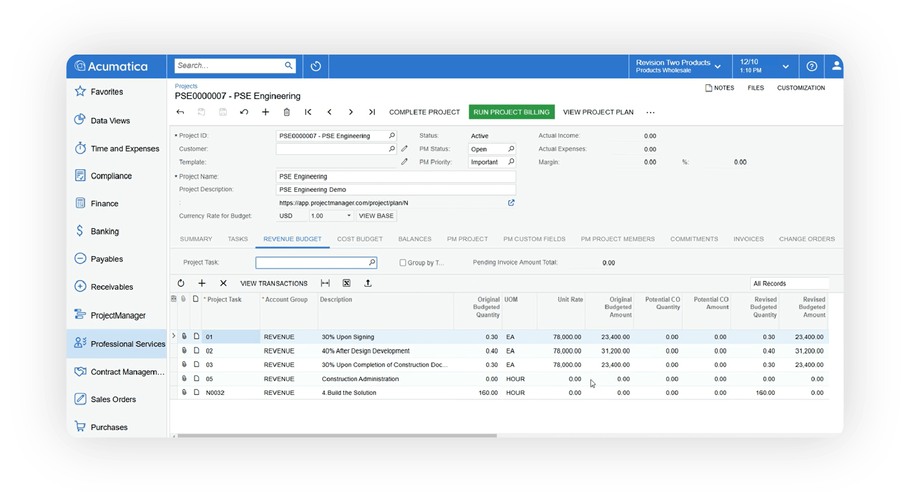 Acumatica ERP for Agencies
