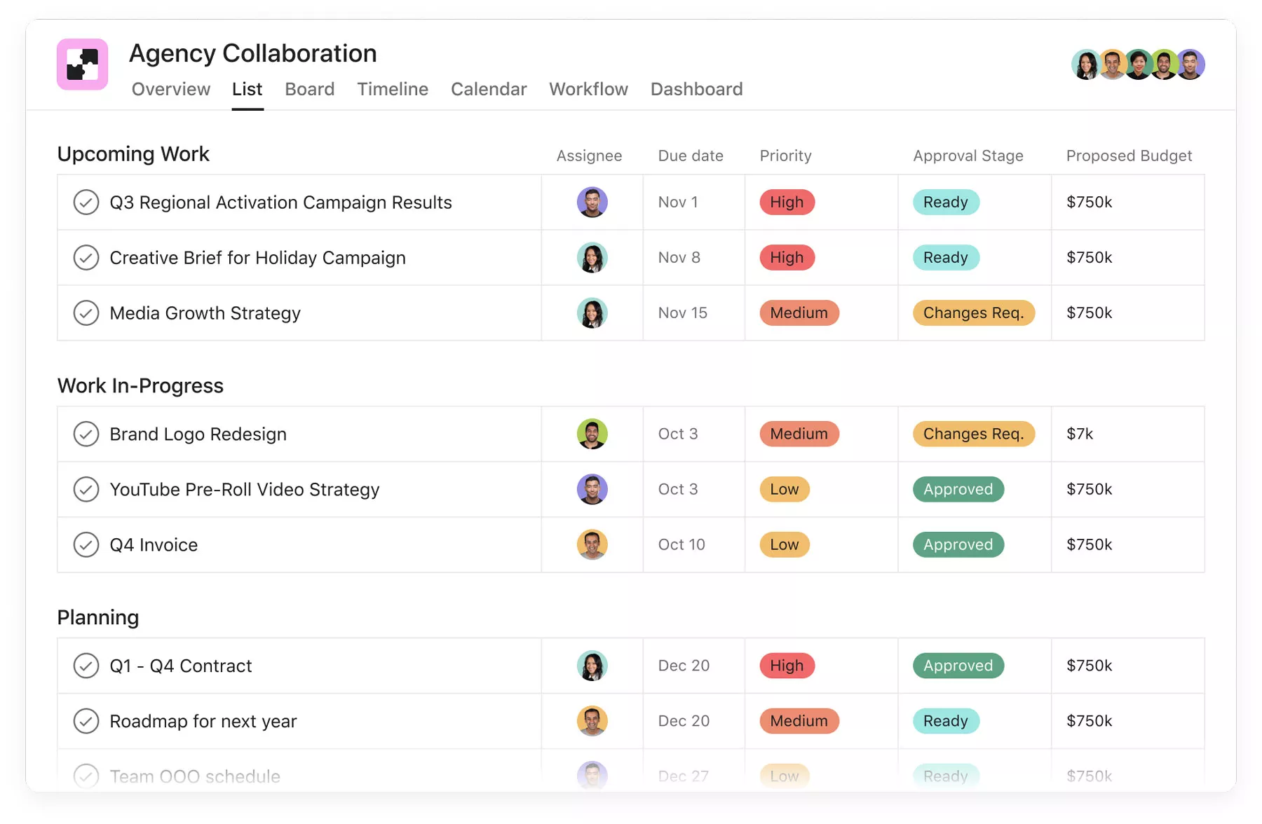 Asana Advertising Agency Software