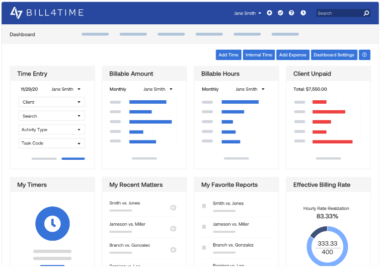 Bill4Time Time Tracking Software for Lawyers