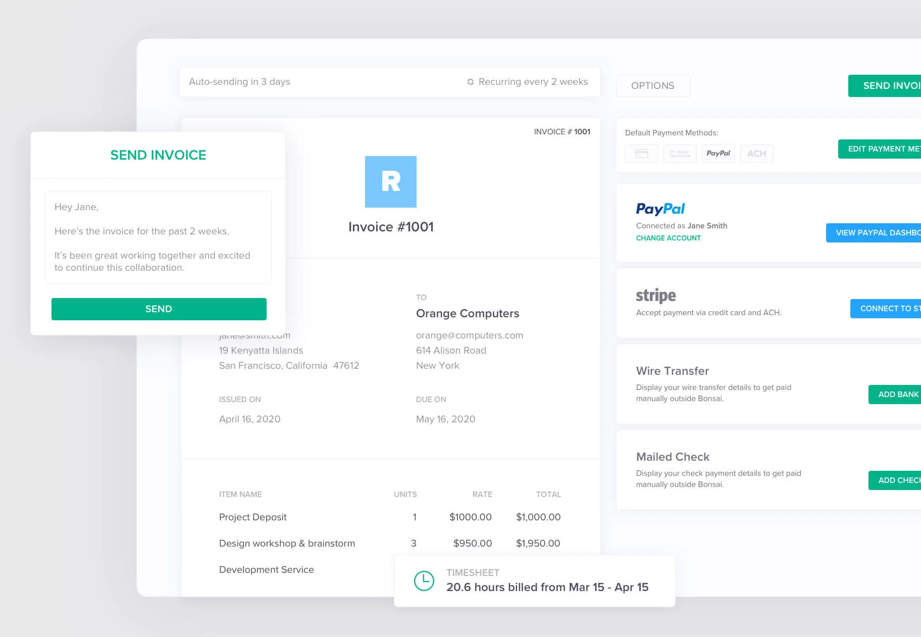 Bonsai Agency Billing Software