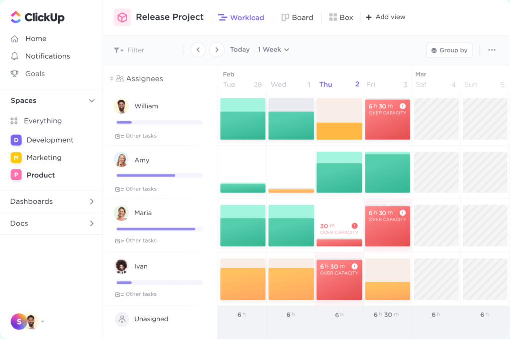 ClickUp Project Management Software with Invoicing