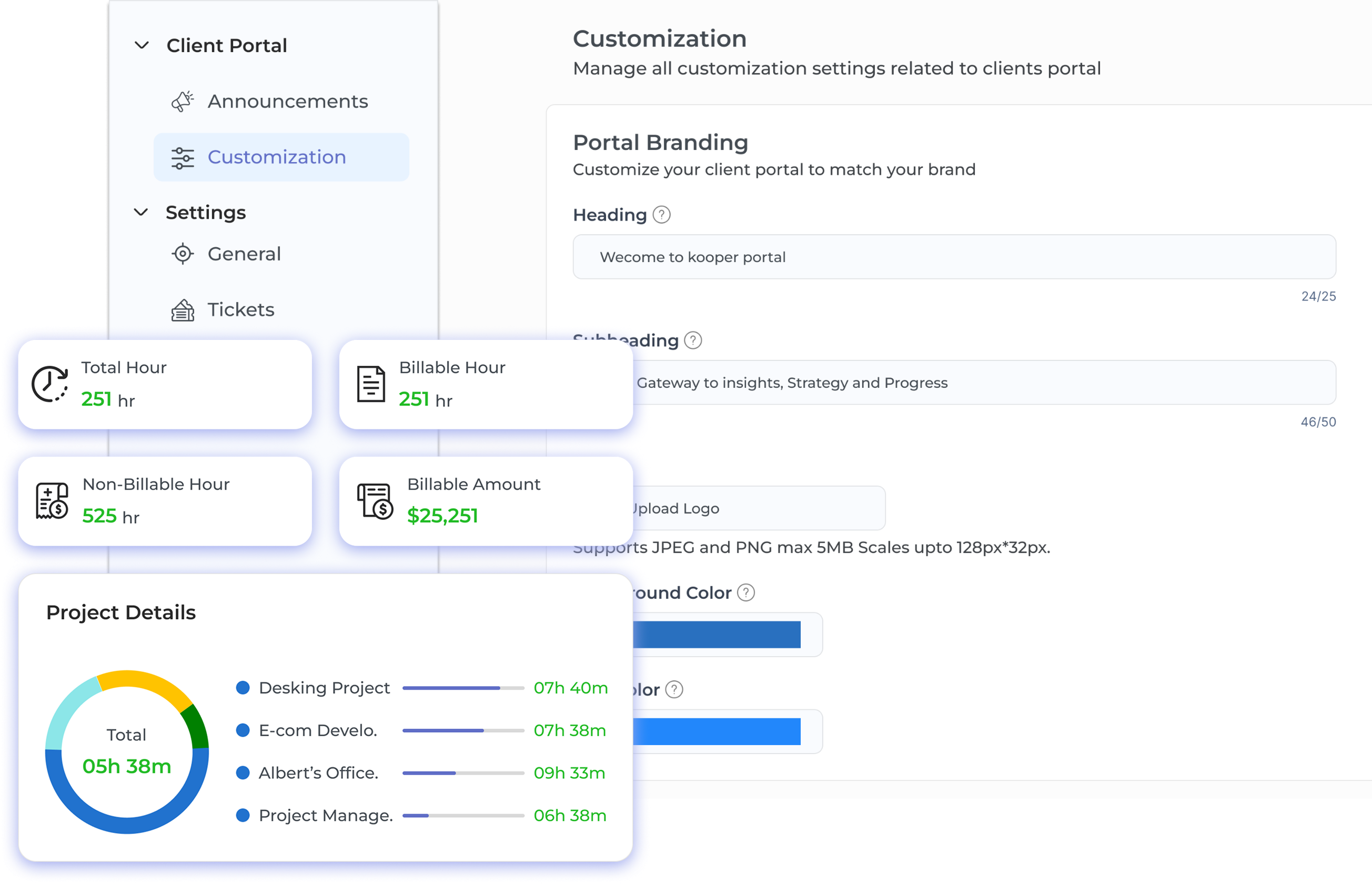 Client Portal Software for Agencies Dashboard 1