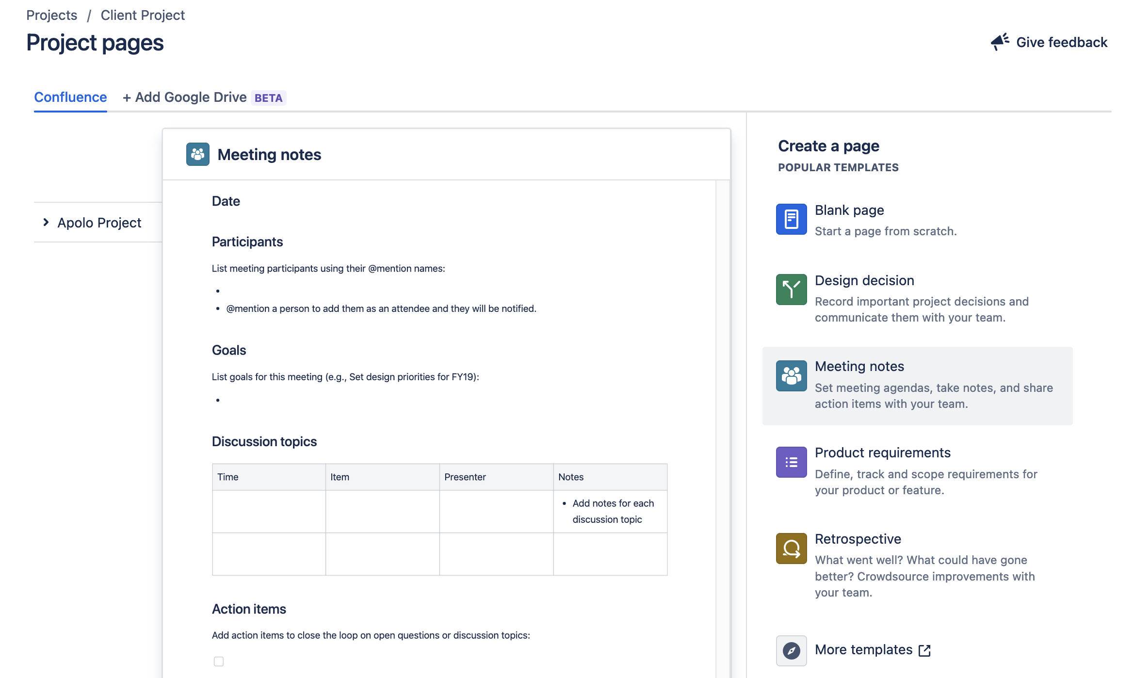 Confluence Project Management Software for Consultants
