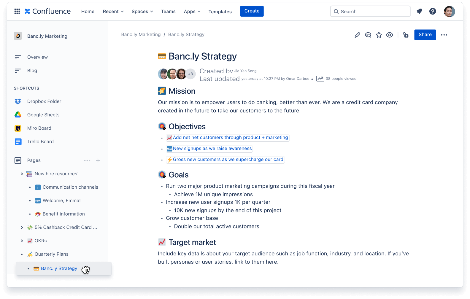 Confluence Project Management Software for Professional Services