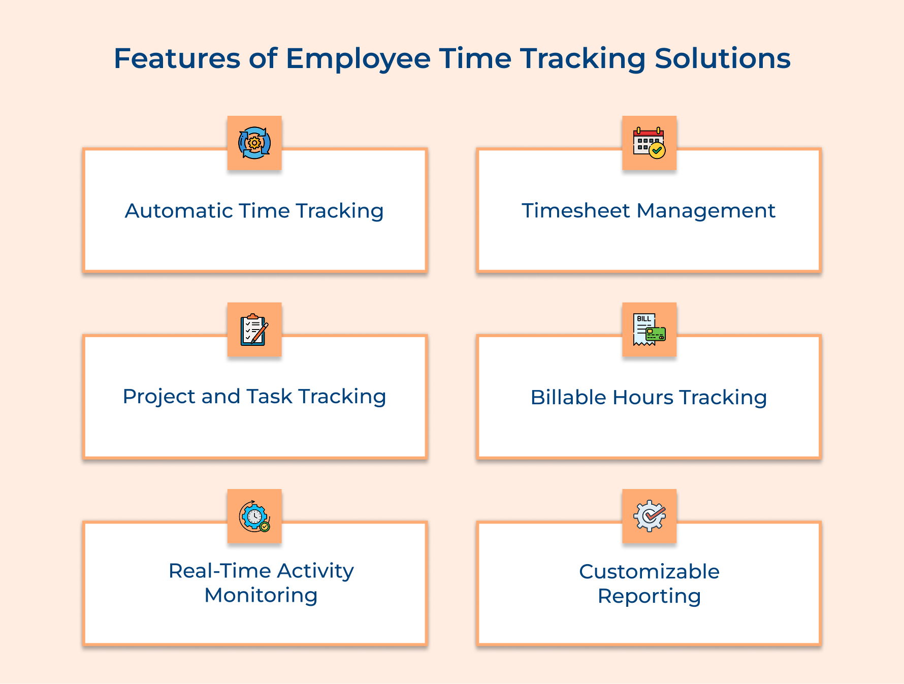 Features of Employee Time Tracking Solutions