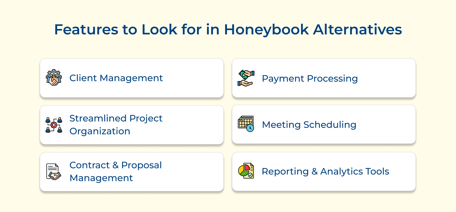 Features to Look for in Honeybook Alternatives