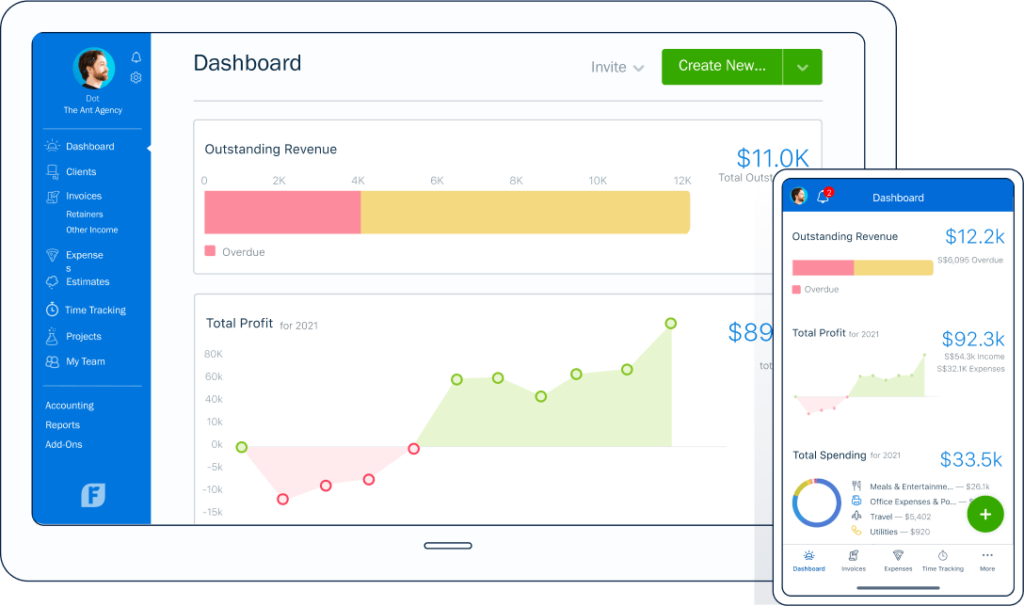 FreshBooks Small Business Management Software