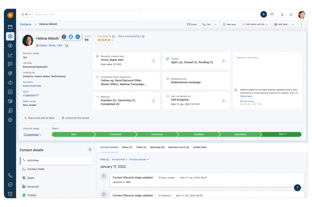 Freshsales CRM for Agencies
