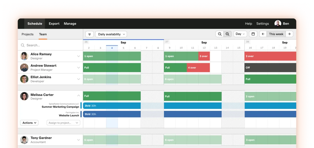 Harvest SMB Resource Management Software