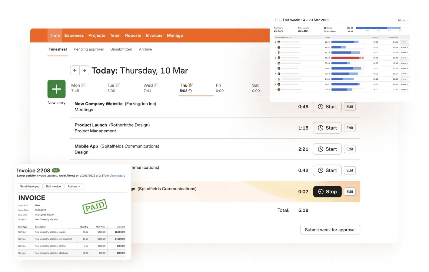 Harvest Time Tracking Software