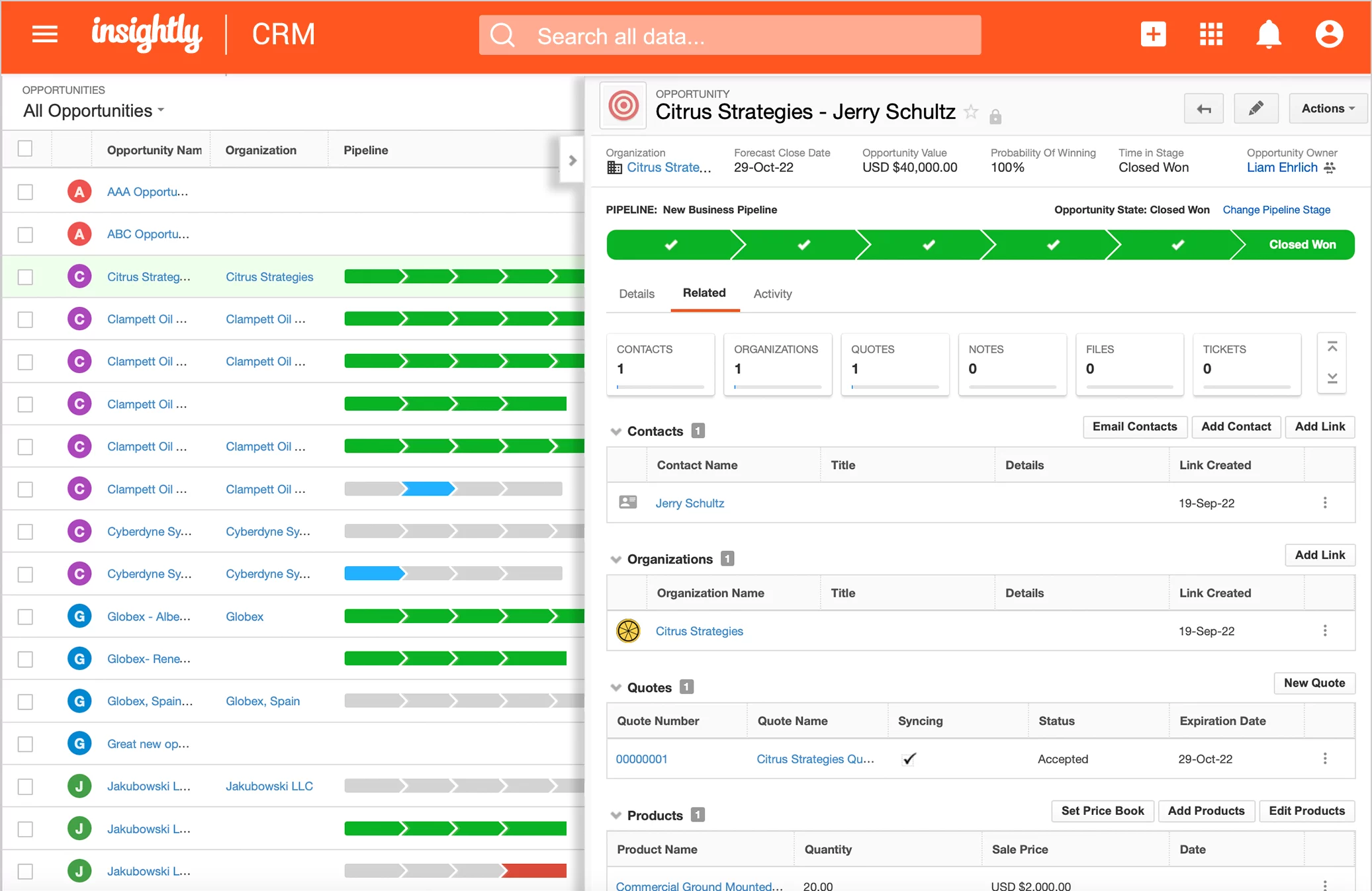 Insightly CRM for Agencies