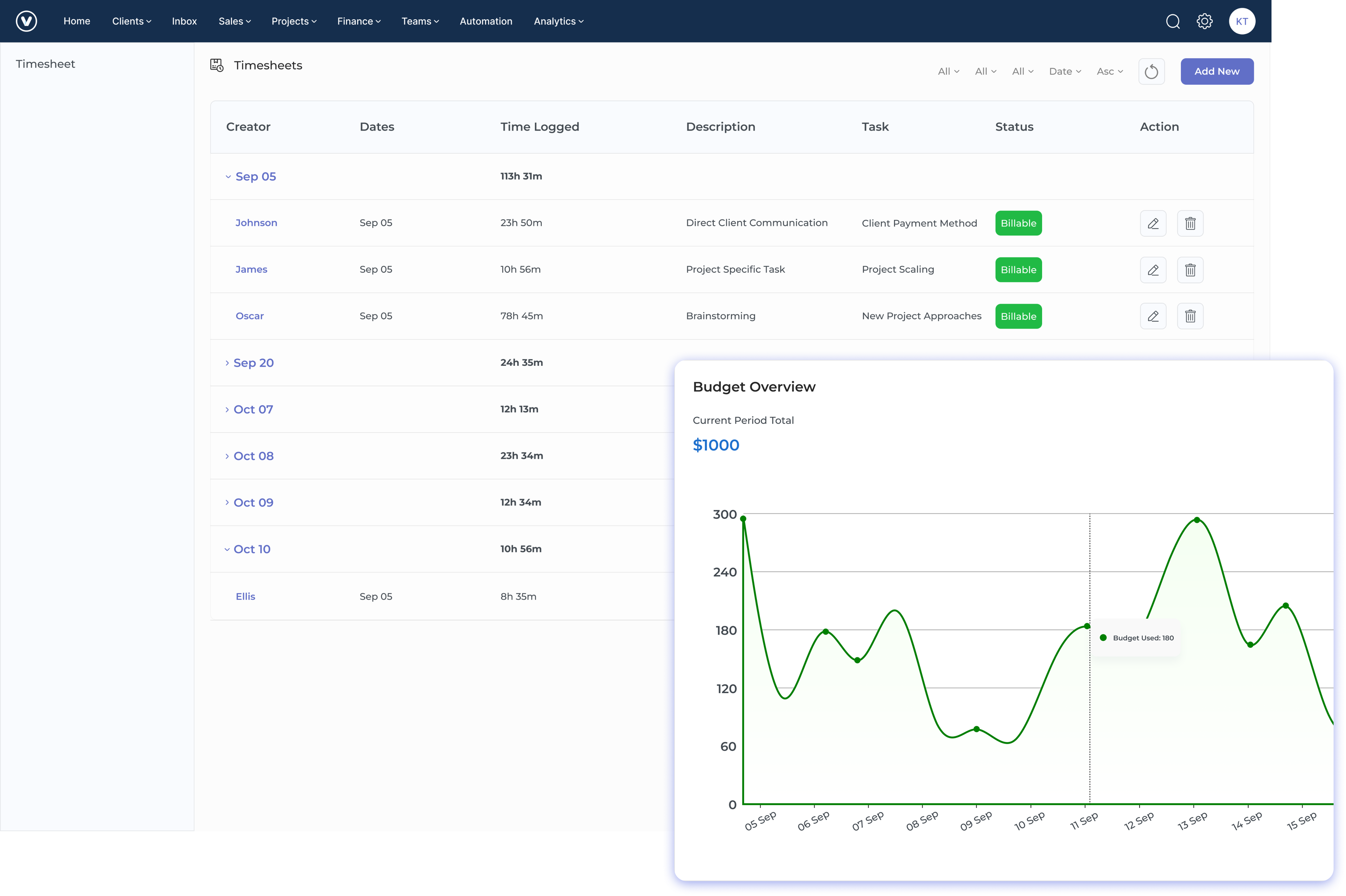 Kooper Time Tracking Software