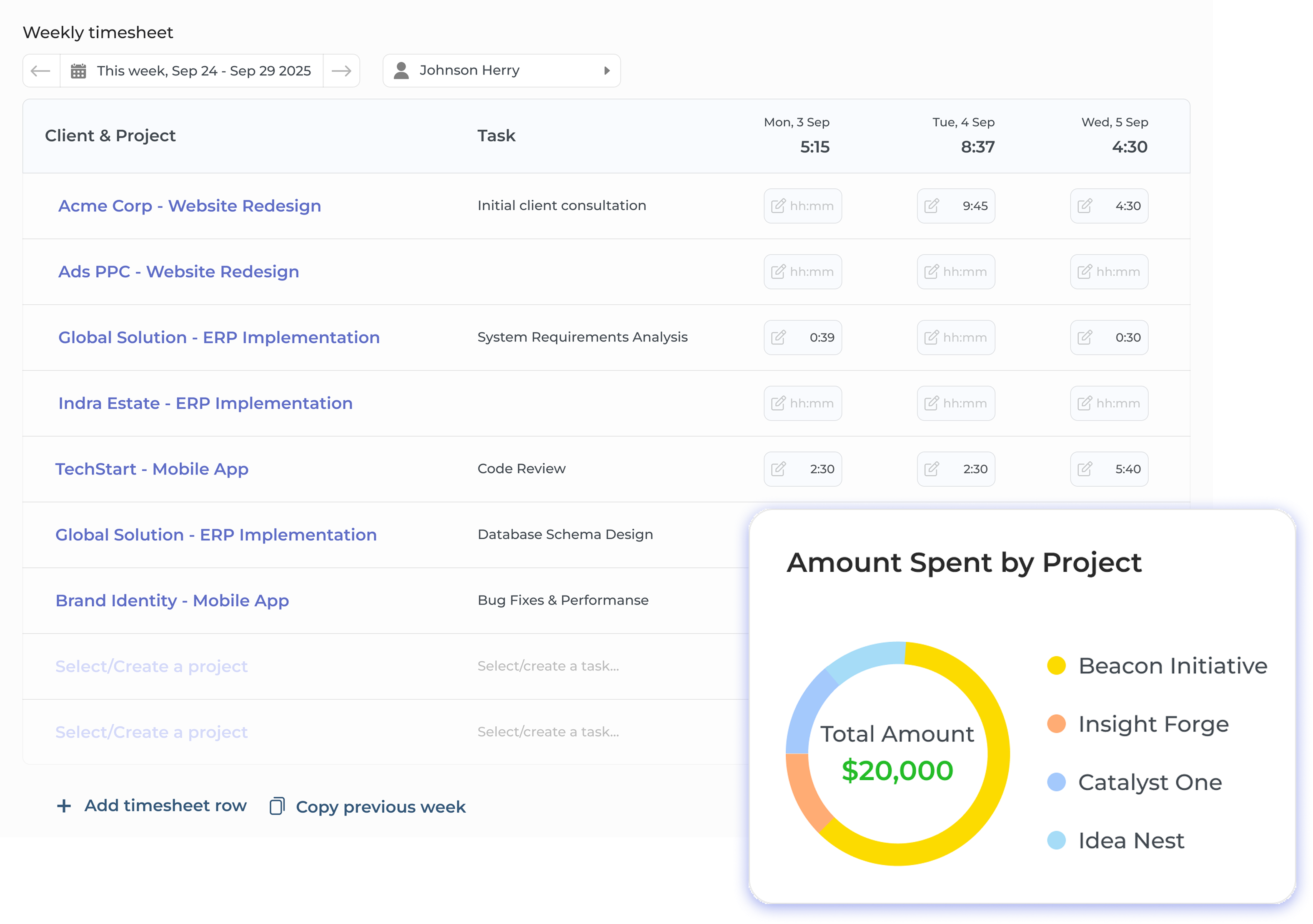 Kooper Time Tracking Software for Consultants