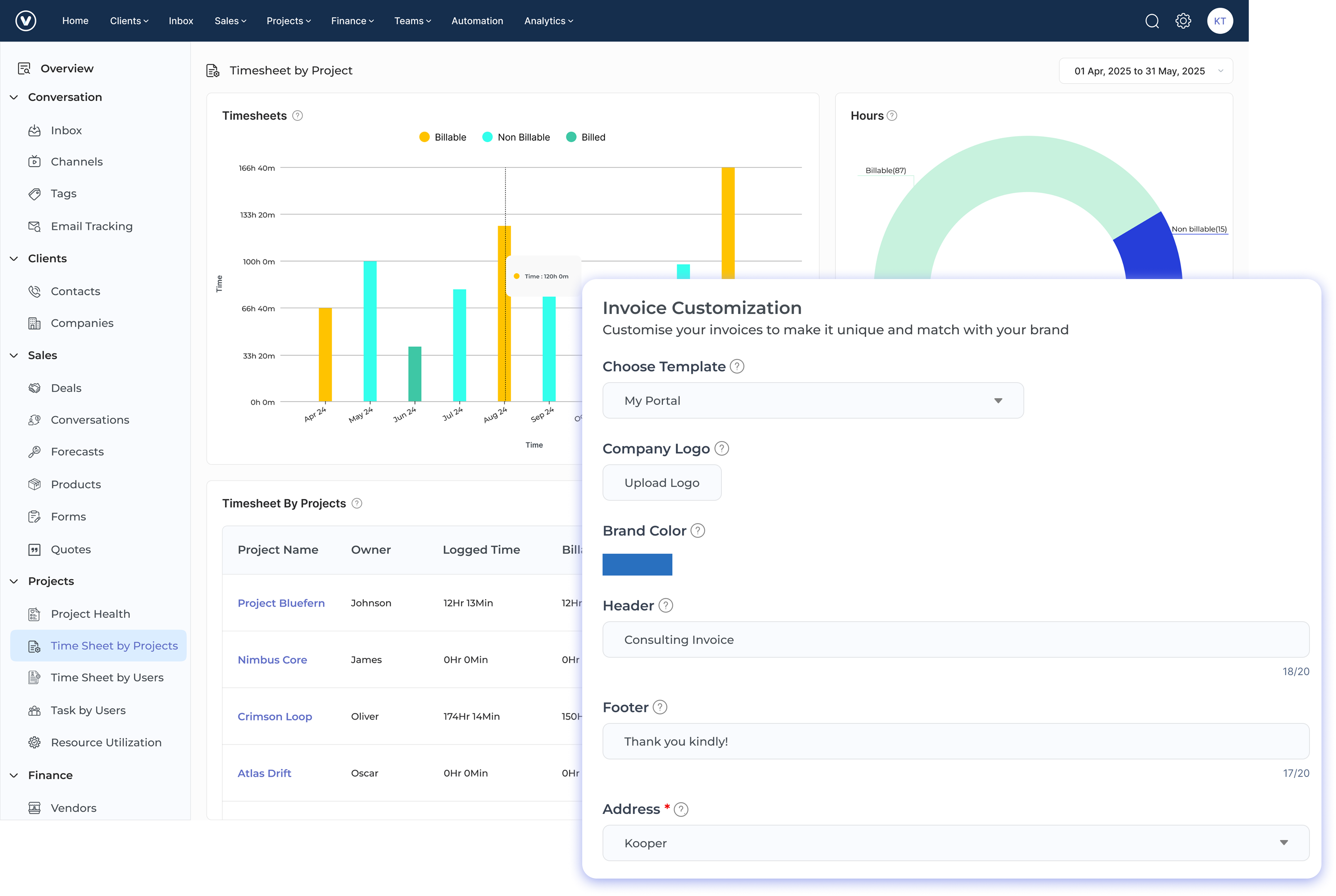 Kooper Time Tracking and Billing Software for Consultants