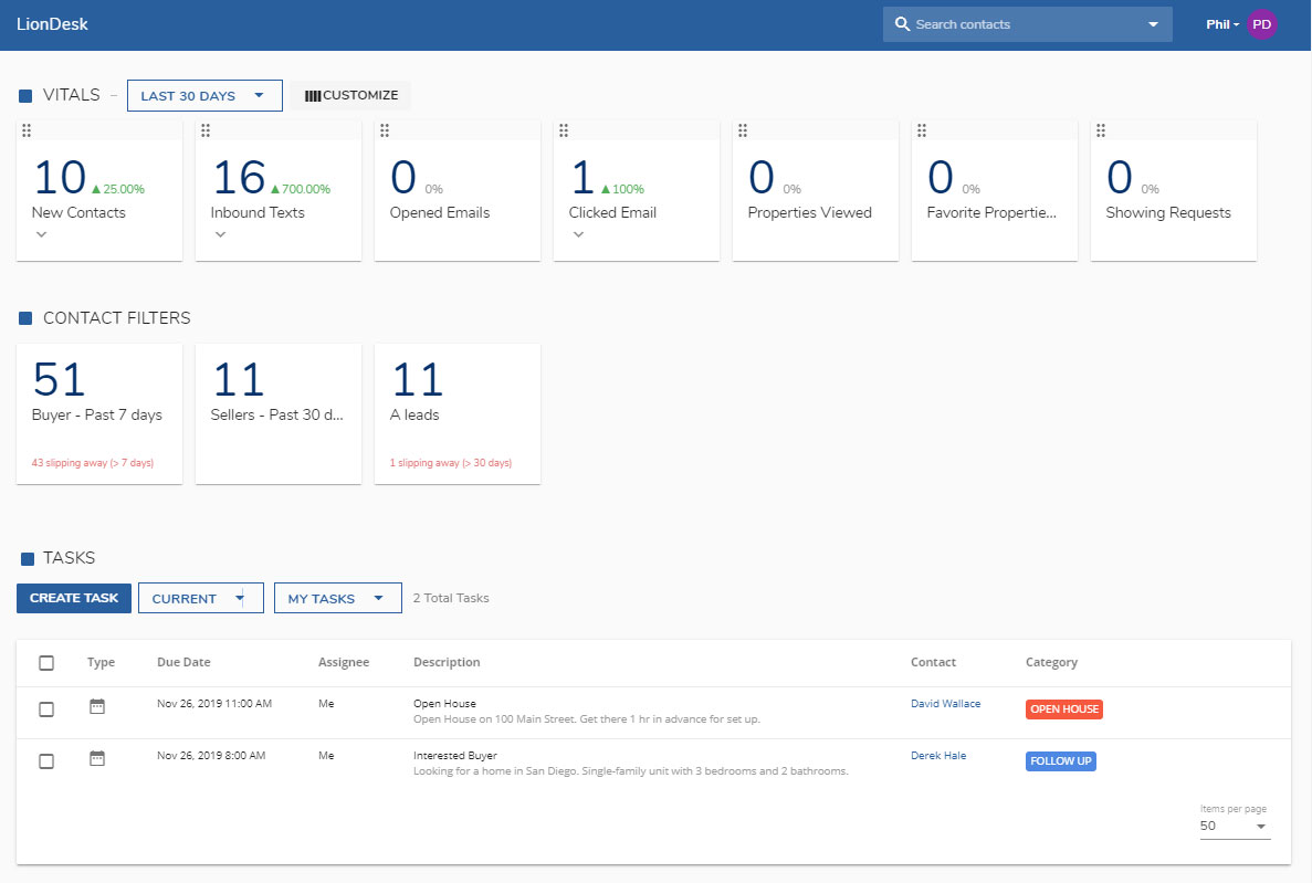 LionDesk Real Estate CRM