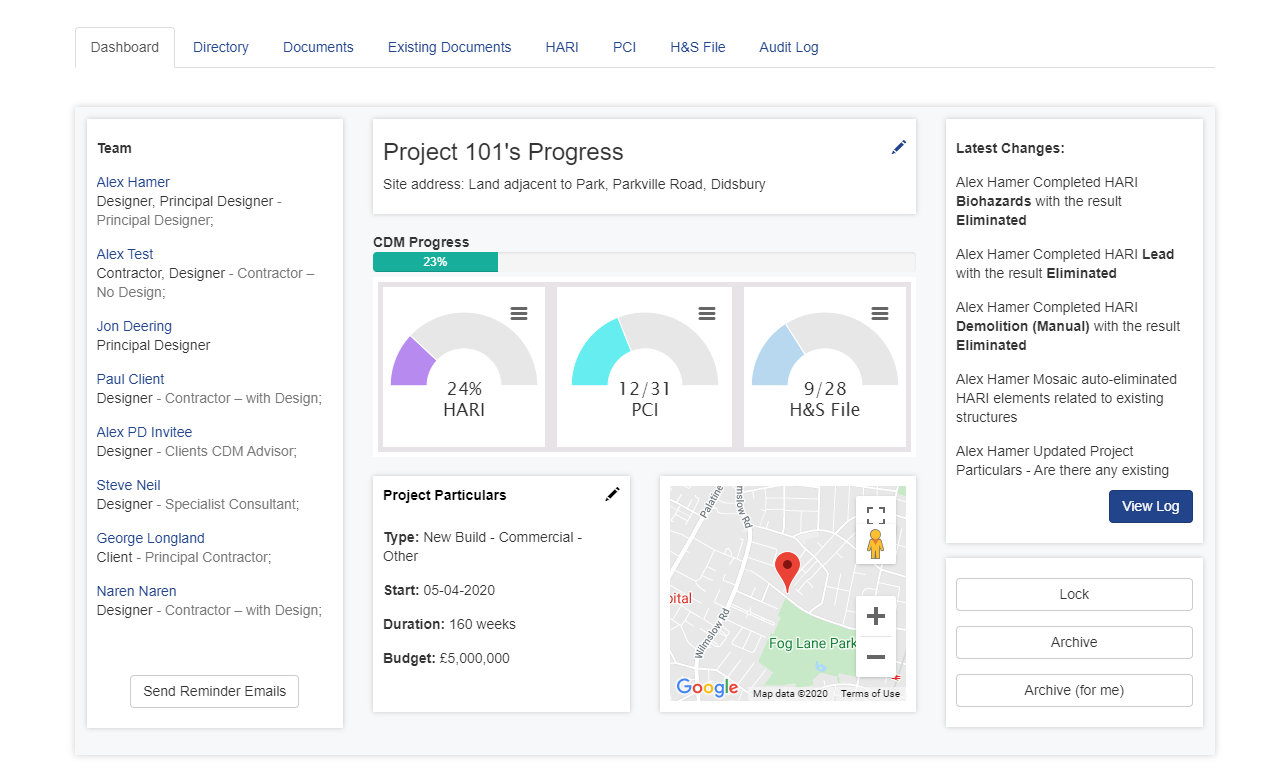 Mosaic Dashboard