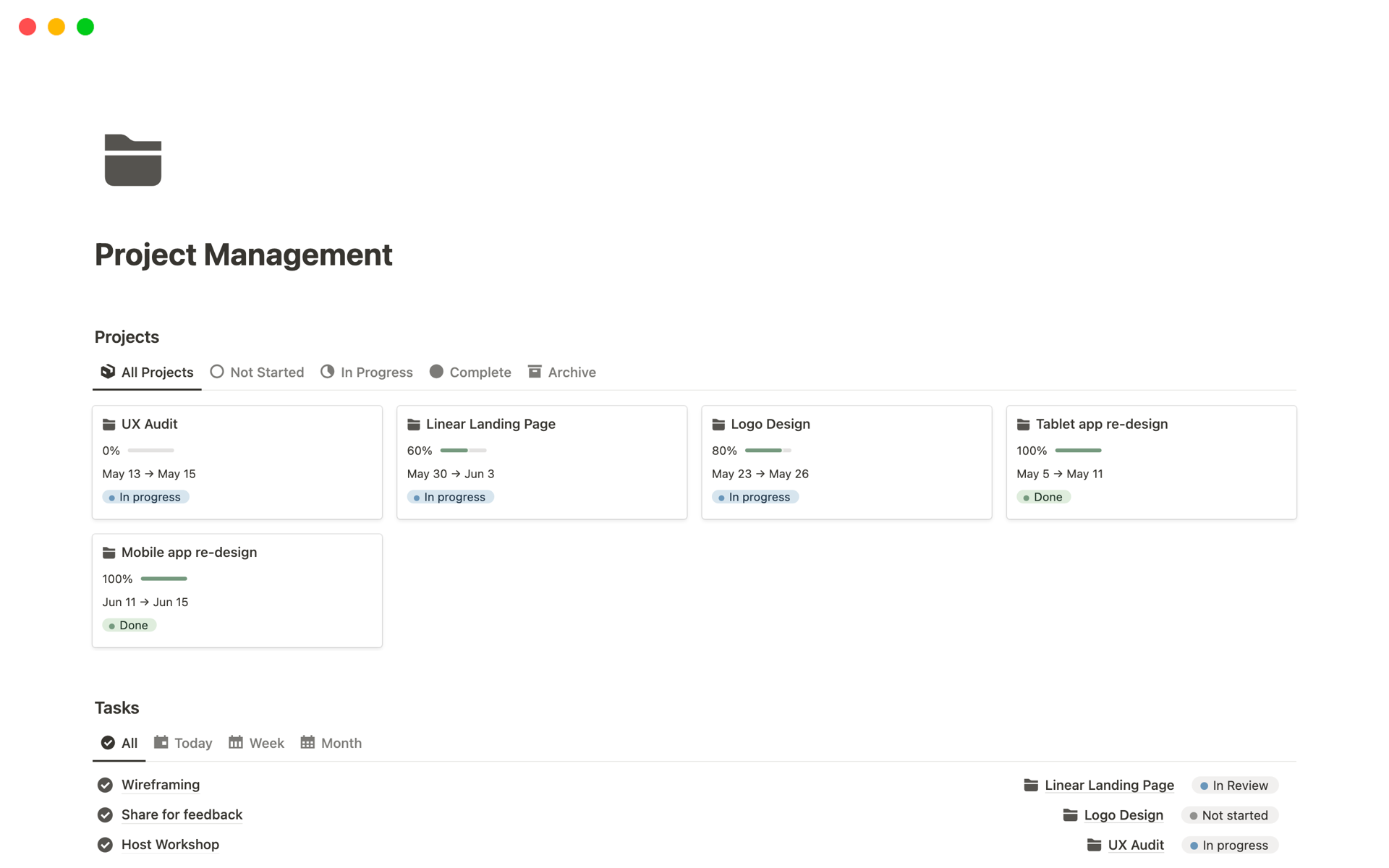 Notion Project Management Software for Designers