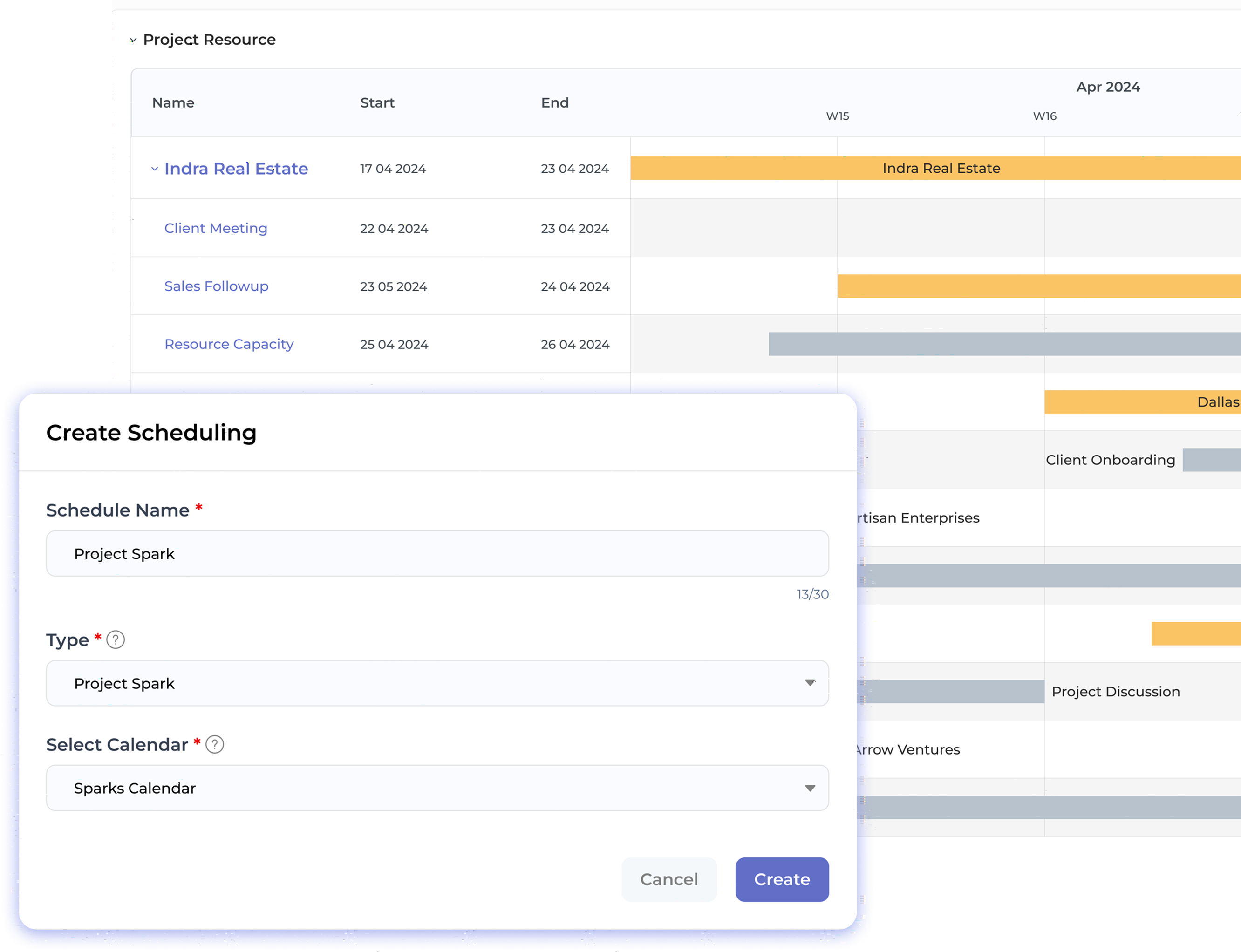 Resource Scheduling