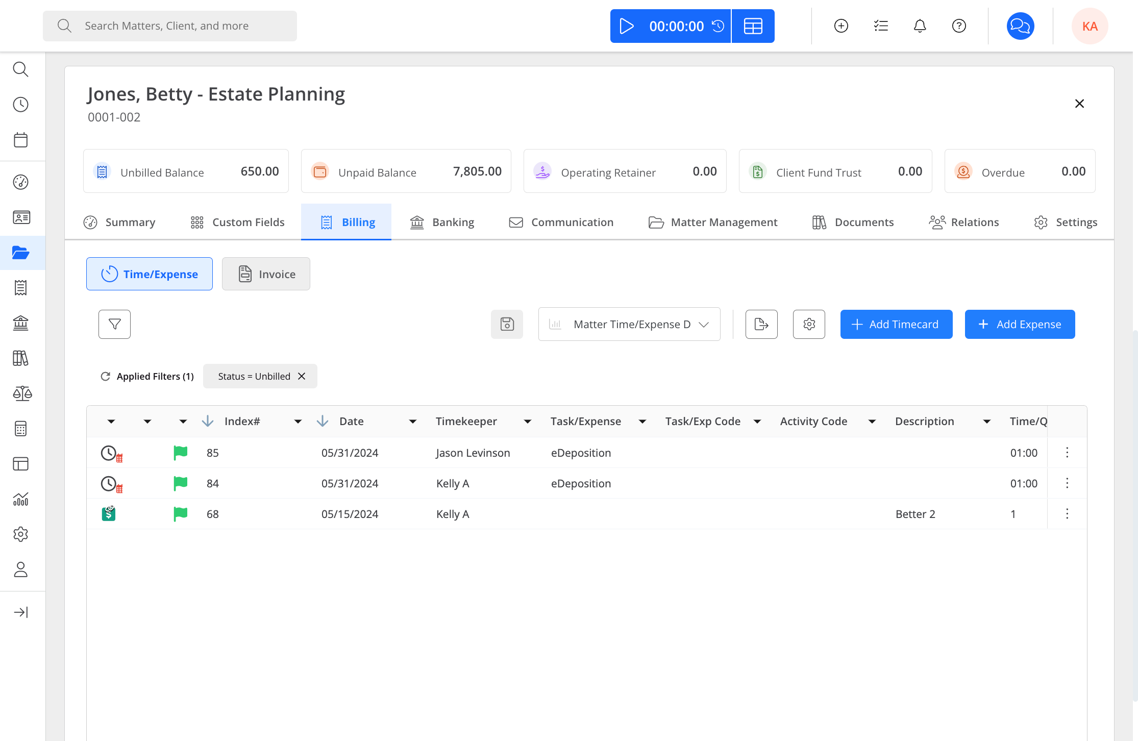 Rocket Matter Time Tracking Software for Lawyers