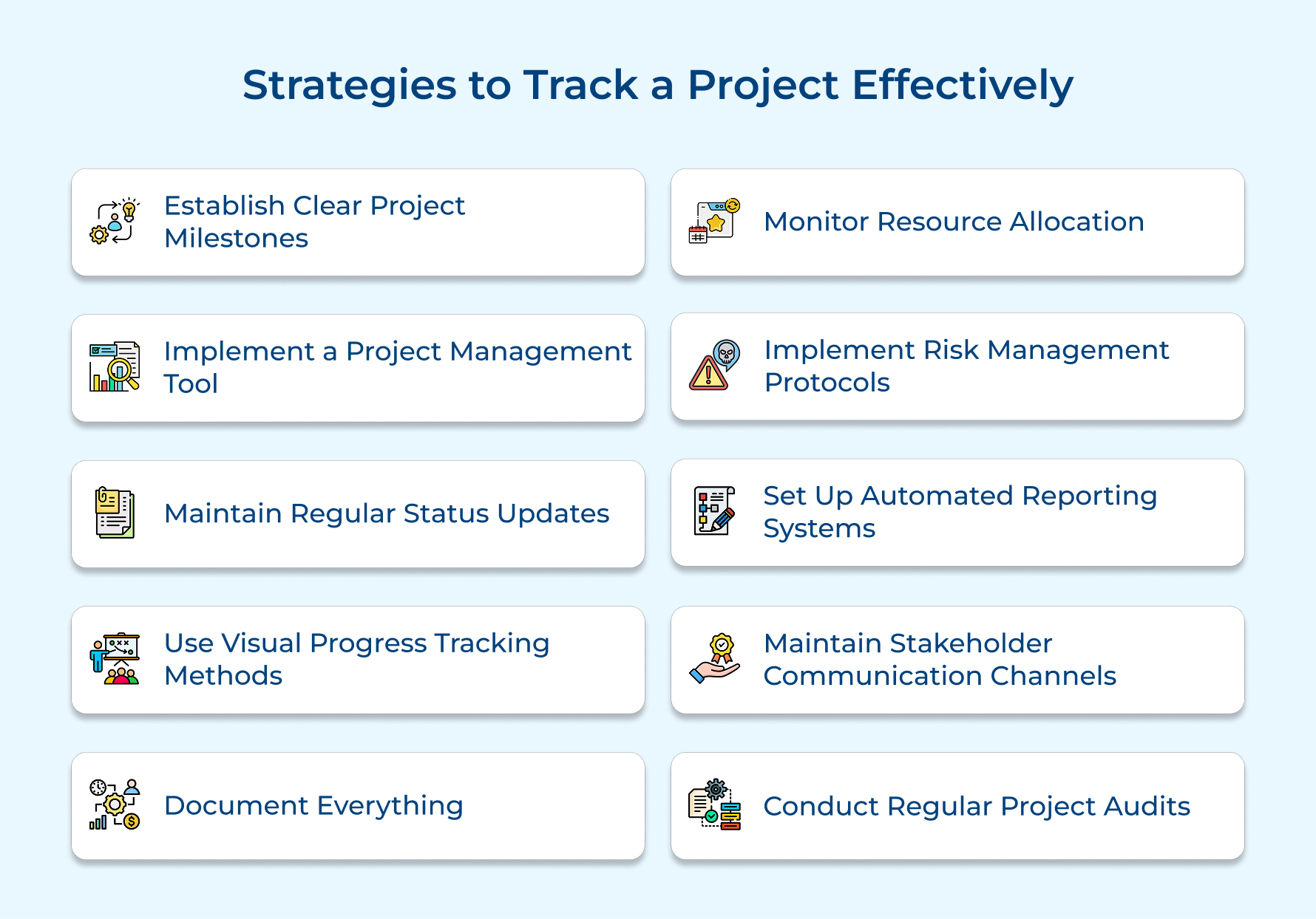 Strategies to Track a Project Effectively