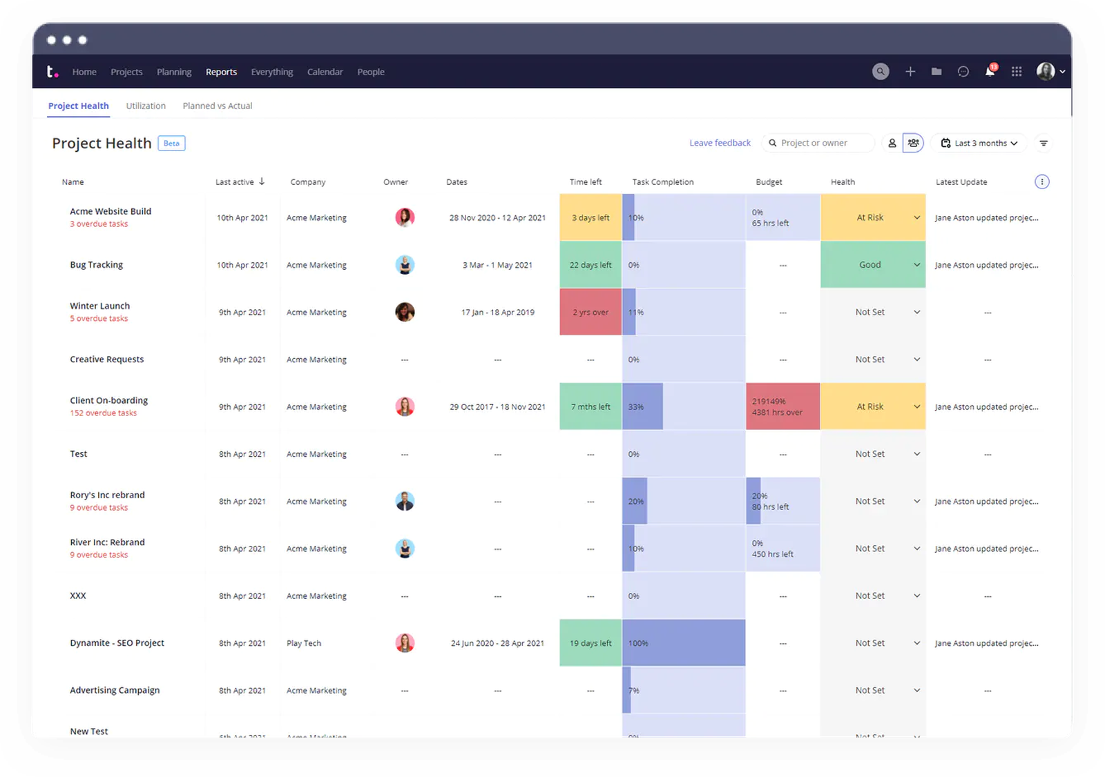 Teamwork Creative Agency Project Management Software