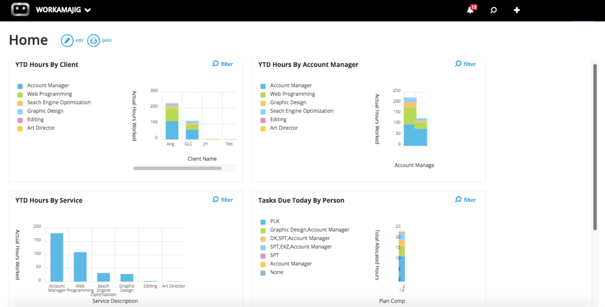 Workamajig Advertising Agency Software