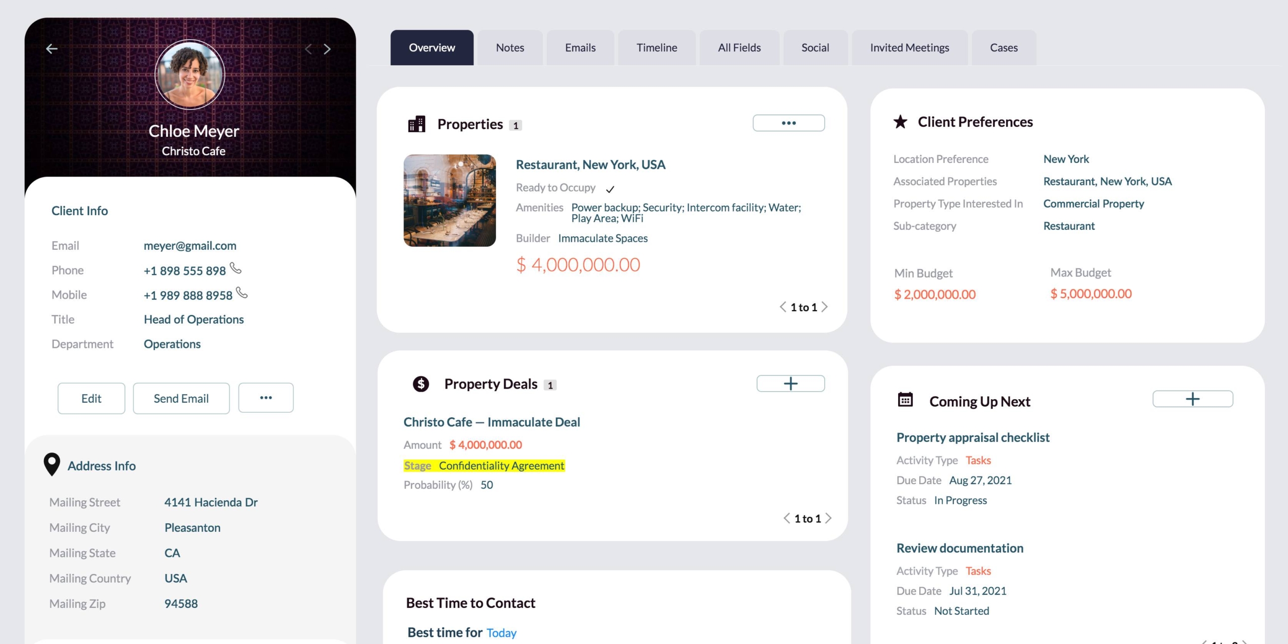 Zoho Real Estate CRM