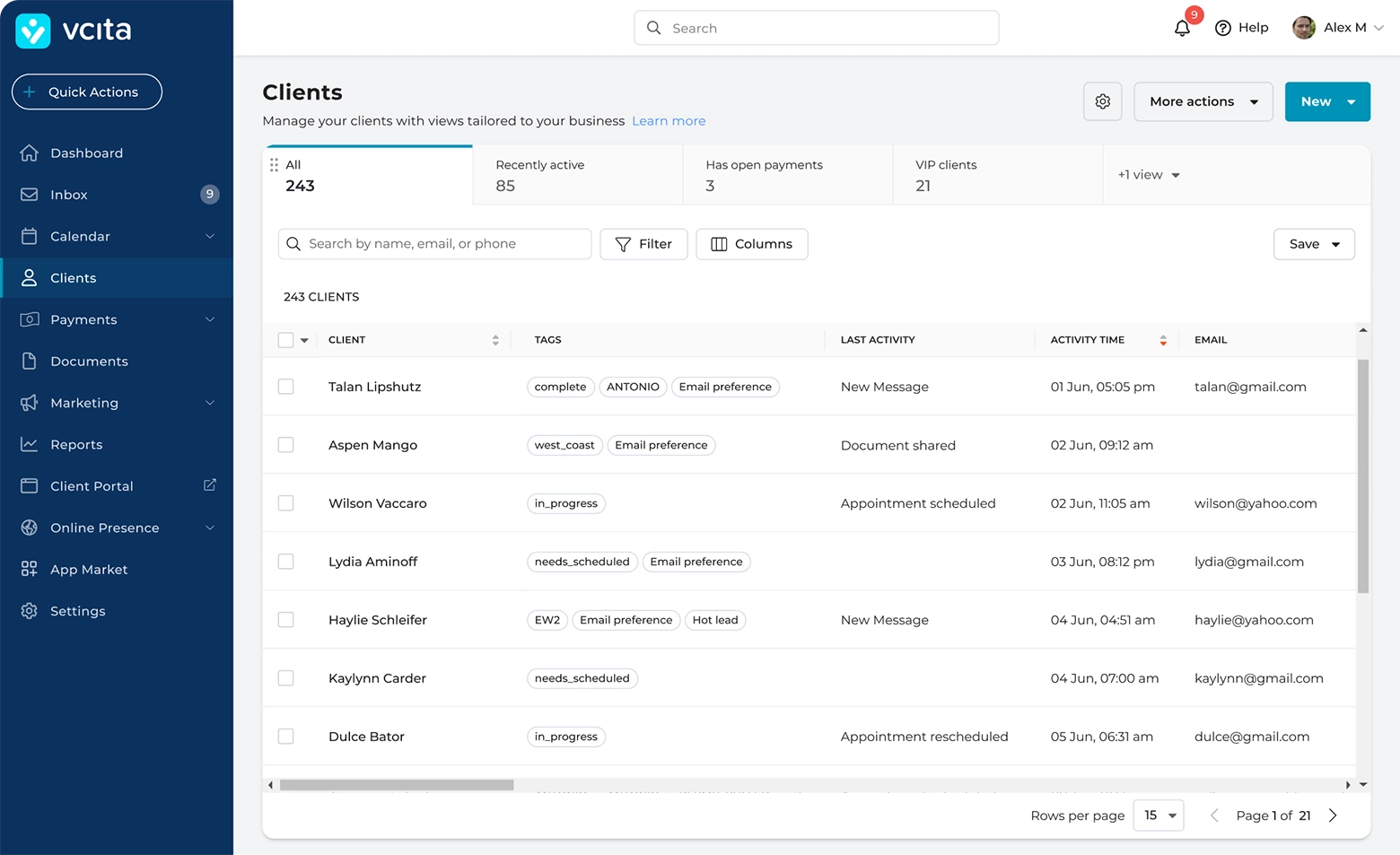 vCita CRM for Consultants