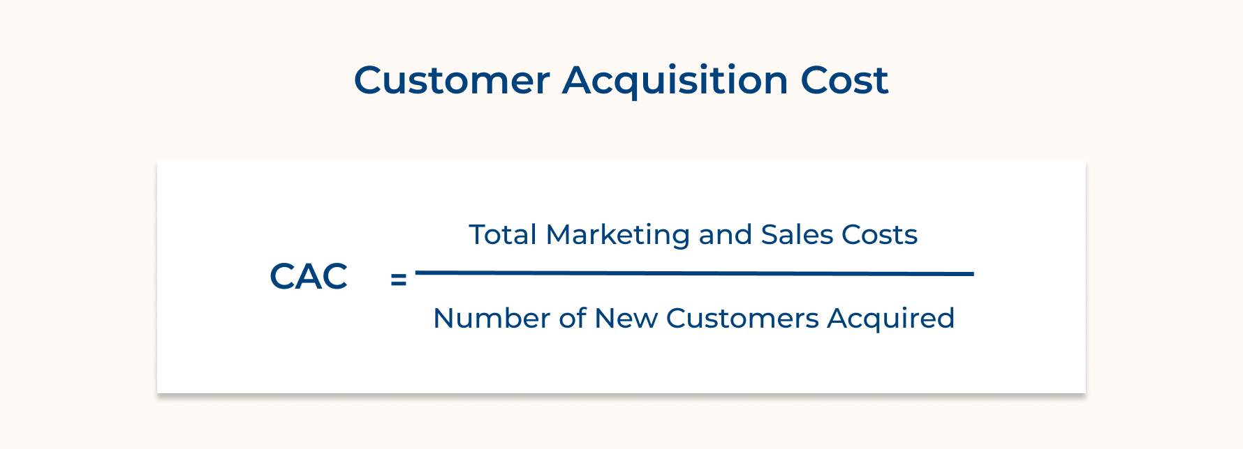 Customer Acquisition Cost