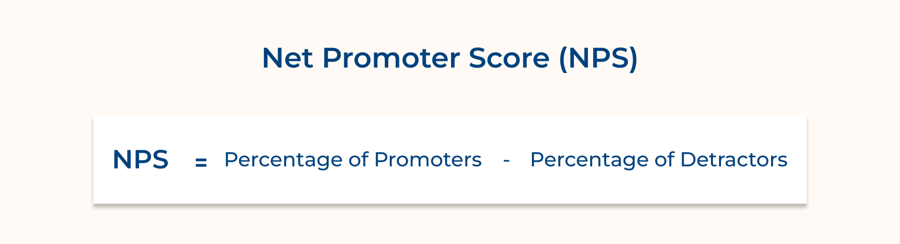 Net Promoter Score (NPS)