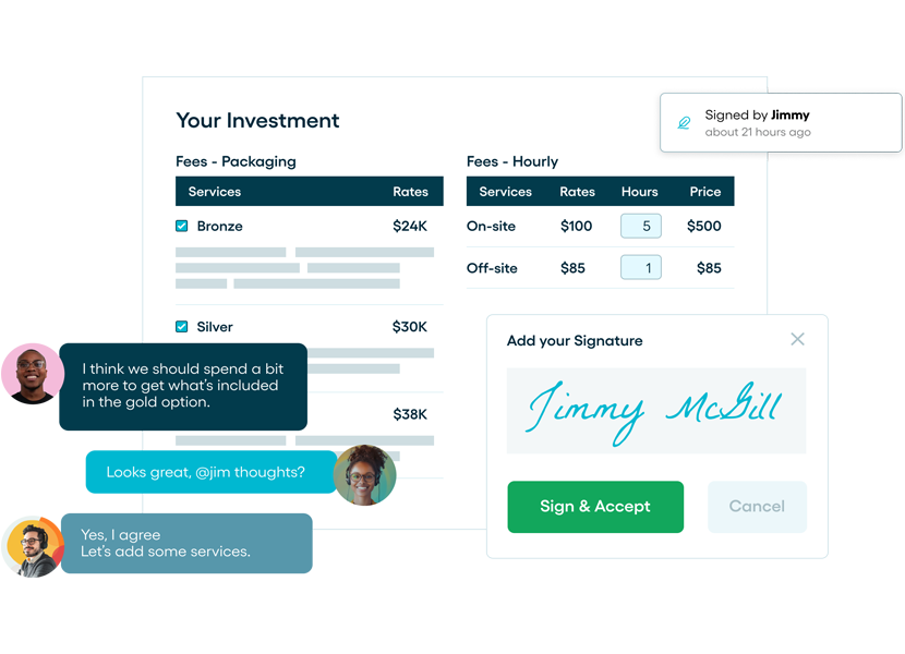 Proposify Sales Quote and Proposal Software