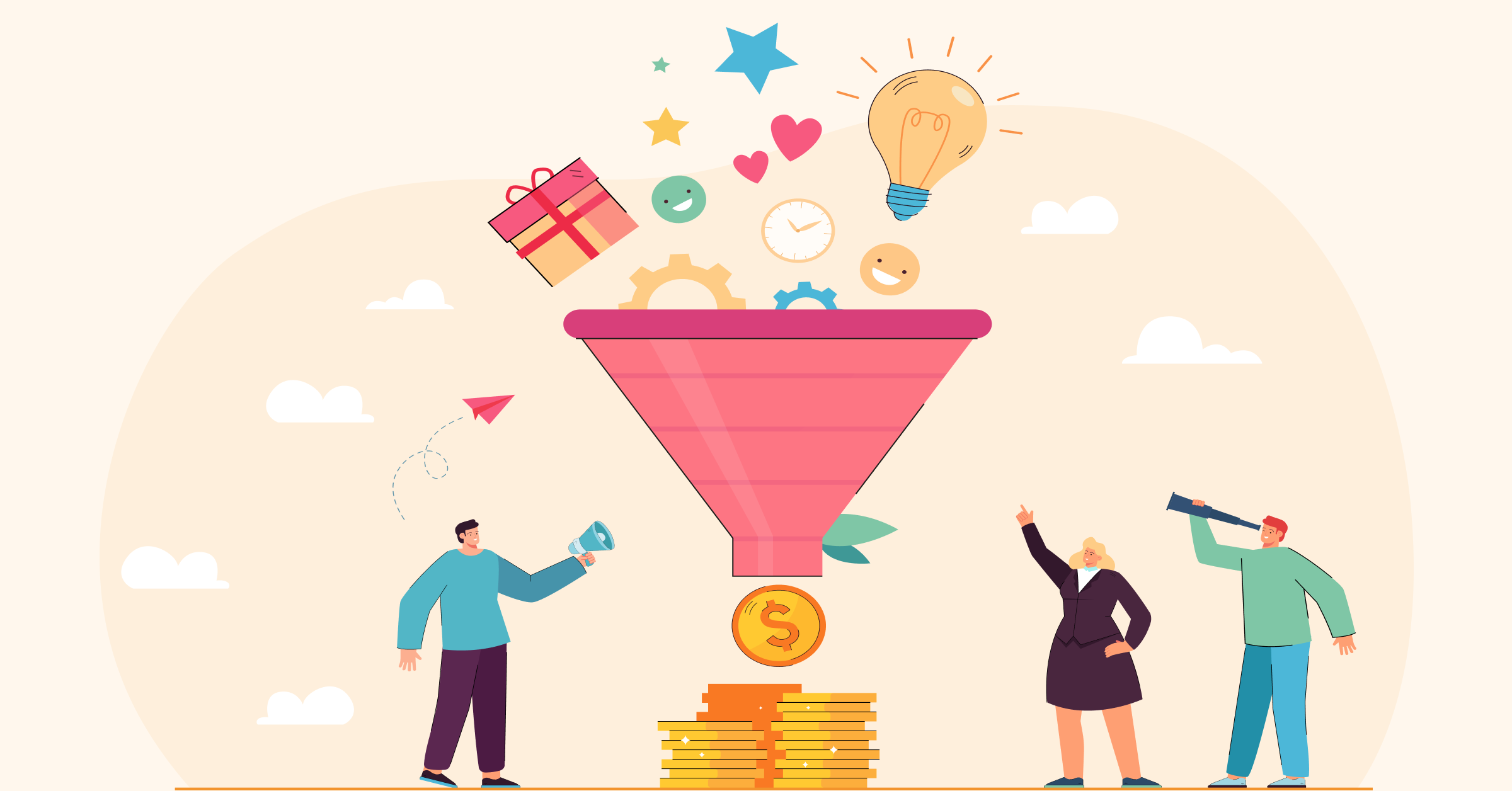 Build sales funnel for agency