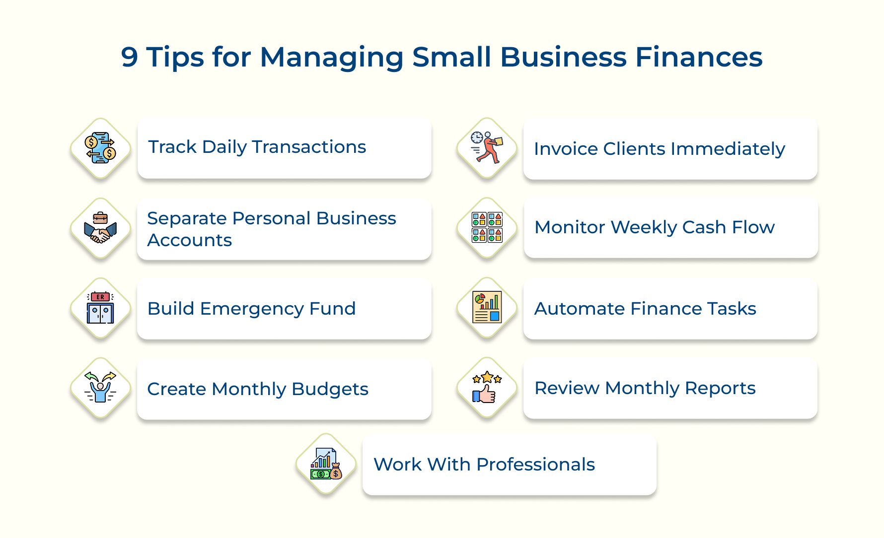 9 Tips for Managing Small Business Finances 9 Tips for Managing Small Business Finances