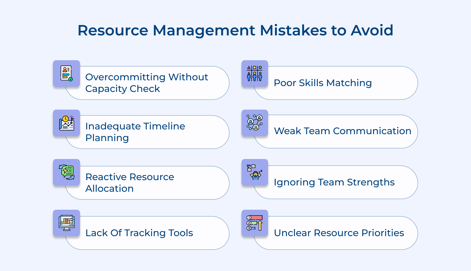 Resource Management Mistakes to Avoid Resource Management Mistakes to Avoid