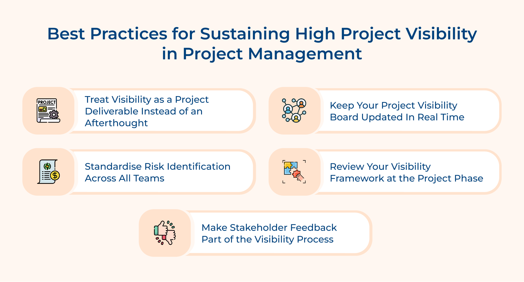 Best Practices for Sustaining High Project Visibility in Project Management Best Practices for Sustaining High Project Visibility in Project Management